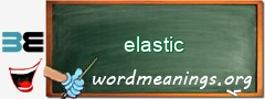 WordMeaning blackboard for elastic